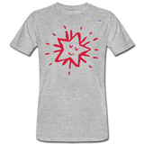 Camiseta ecológica"Star freexmas" - heather grey