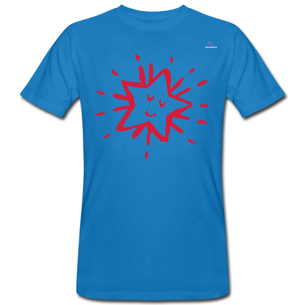 Camiseta ecológica"Star freexmas" - peacock-blue