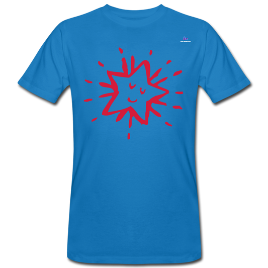 Camiseta ecológica"Star freexmas" - peacock-blue