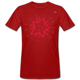 Camiseta ecológica"Star freexmas" - dark red