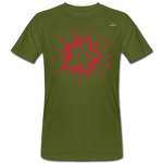 Camiseta ecológica"Star freexmas" - moss green