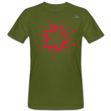 Camiseta ecológica"Star freexmas" - moss green