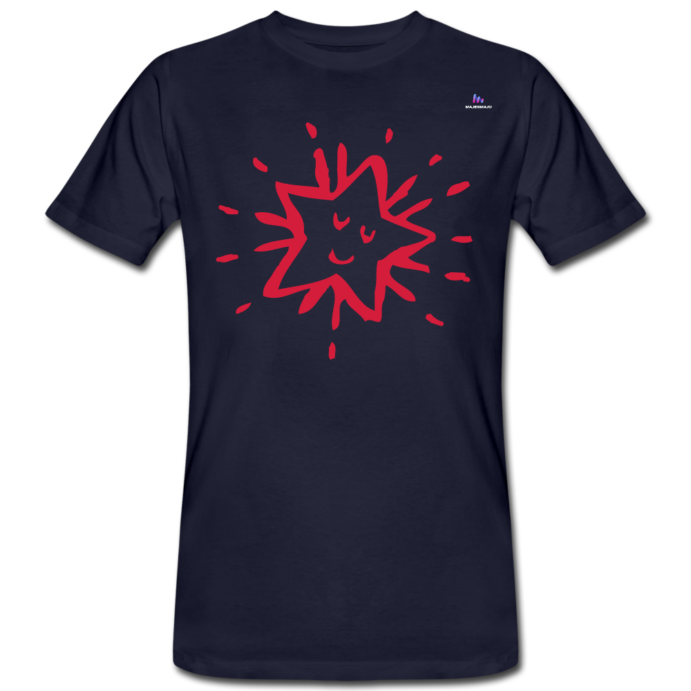 Camiseta ecológica"Star freexmas" - navy