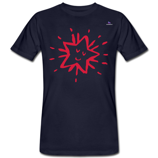 Camiseta ecológica"Star freexmas" - navy