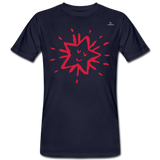 Camiseta ecológica"Star freexmas" - navy