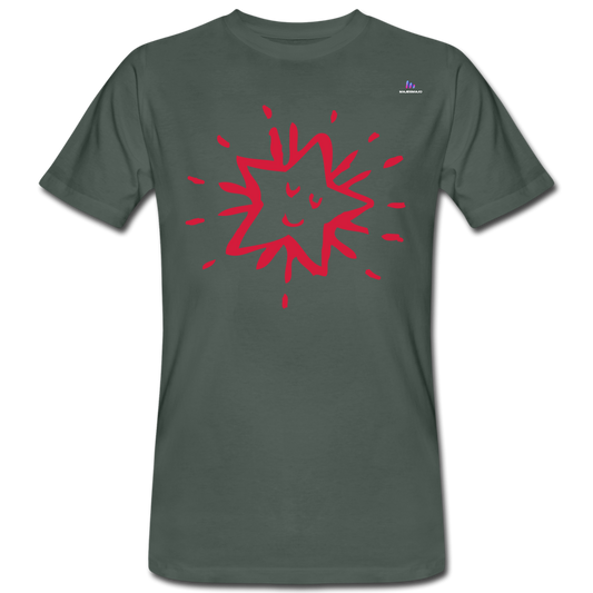 Camiseta ecológica"Star freexmas" - grey-green