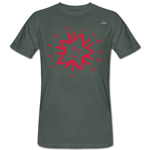 Camiseta ecológica"Star freexmas" - grey-green