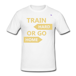 Camiseta pesada Gildan"Train hard 2" - white