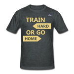 Camiseta pesada Gildan"Train hard 2" - dark heather grey