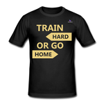 Camiseta pesada Gildan"Train hard 2" - black