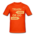 Camiseta pesada Gildan"Train hard 2" - orange