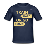 Camiseta pesada Gildan"Train hard 2" - navy