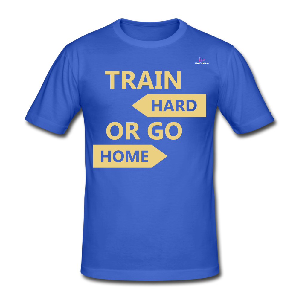 Camiseta pesada Gildan"Train hard 2" - royal blue