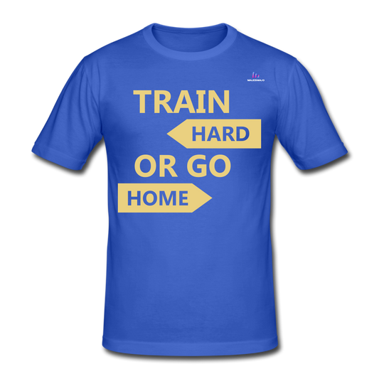 Camiseta pesada Gildan"Train hard 2" - royal blue