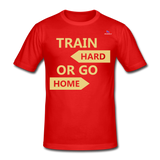 Camiseta pesada Gildan"Train hard 2" - red