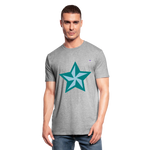 Camiseta en polialgodón unisex"star" - heather grey