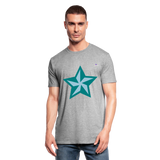 Camiseta en polialgodón unisex"star" - heather grey