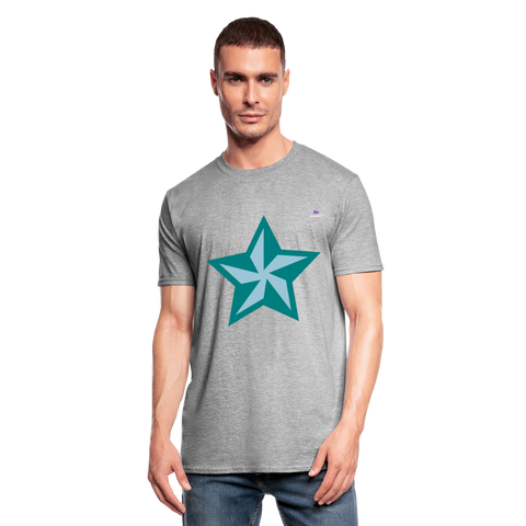 Camiseta en polialgodón unisex"star" - heather grey