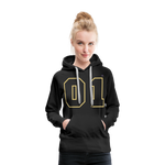 Sudadera con capucha premium"Football heart 2" - black