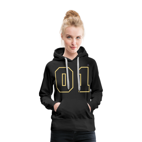 Sudadera con capucha premium"Football heart 2" - black