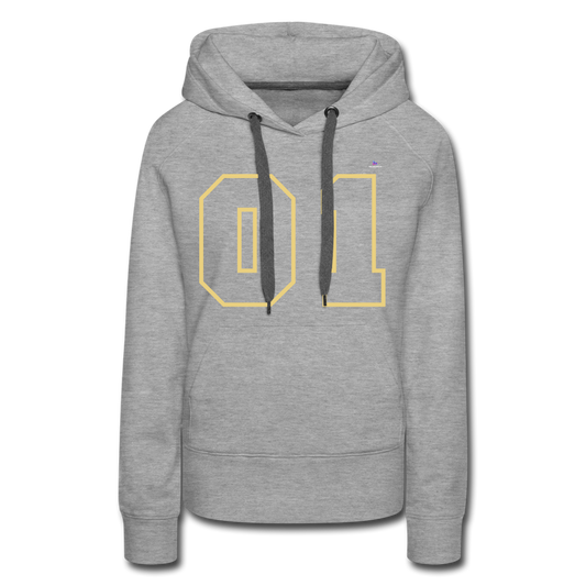 Sudadera con capucha premium"Football heart 2" - heather grey