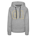 Sudadera con capucha premium"Football heart 2" - heather grey