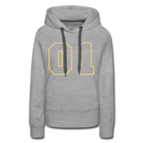 Sudadera con capucha premium"Football heart 2" - heather grey