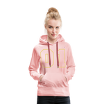 Sudadera con capucha premium"Football heart 2" - crystal pink