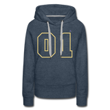 Sudadera con capucha premium"Football heart 2" - heather denim