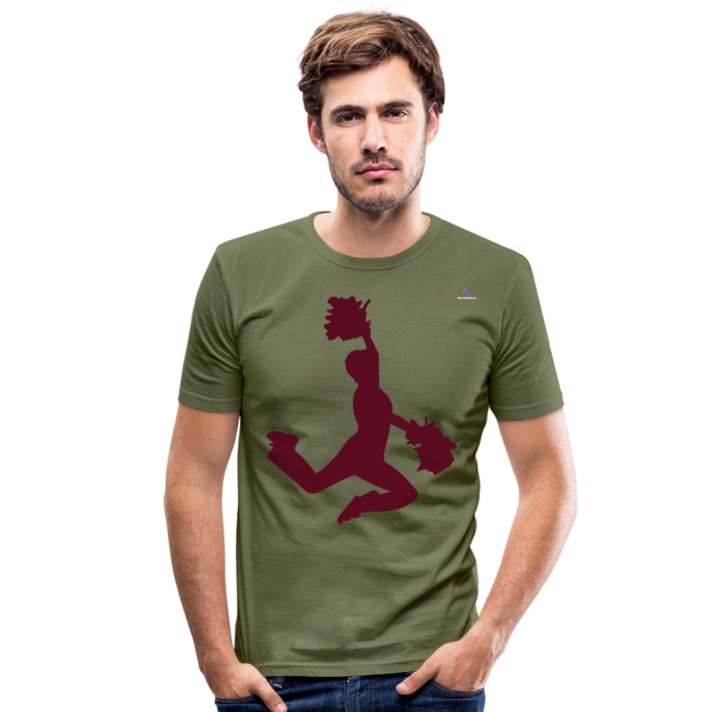 Camiseta ajustada"Cheerleader" - khaki green