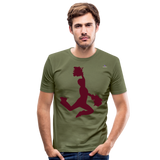 Camiseta ajustada"Cheerleader" - khaki green