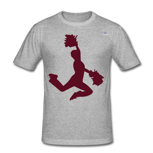 Camiseta ajustada"Cheerleader" - heather grey