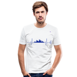 Camiseta ajustada"frequency" - white