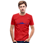 Camiseta ajustada"frequency" - red