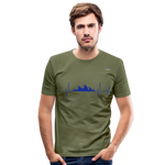 Camiseta ajustada"frequency" - khaki green