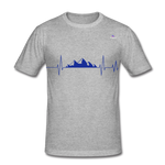 Camiseta ajustada"frequency" - heather grey