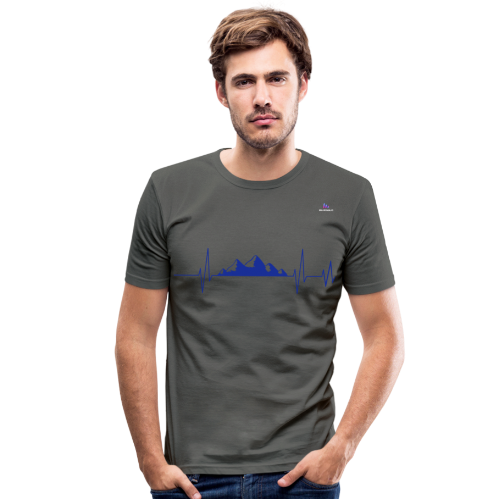 Camiseta ajustada"frequency" - graphite grey