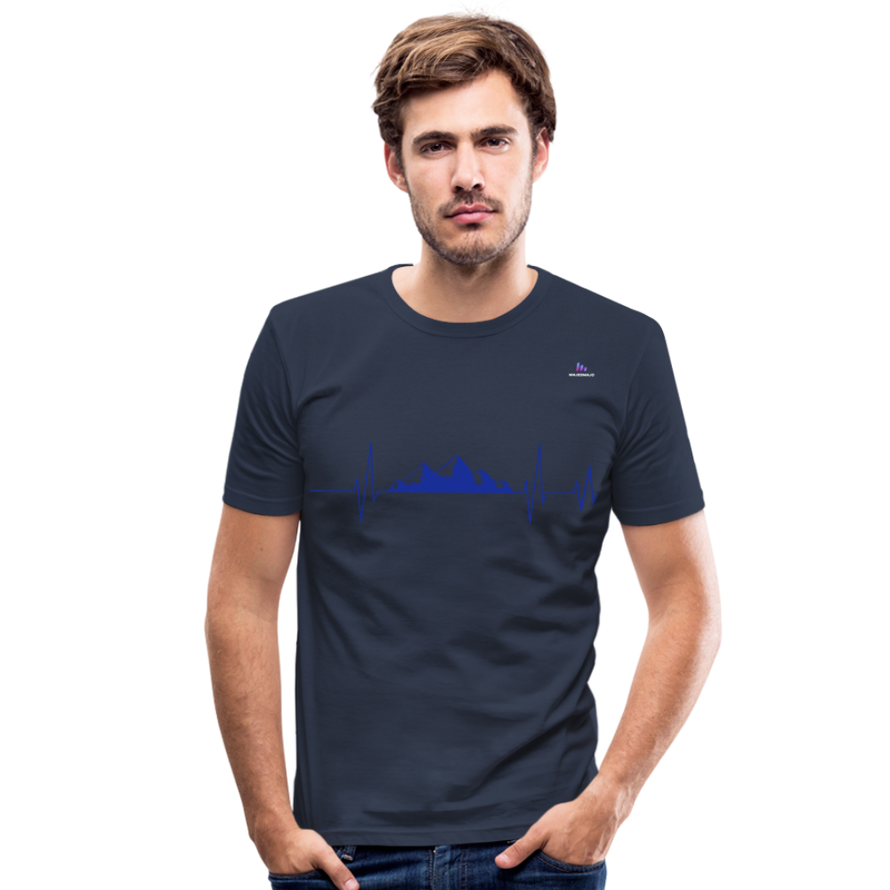 Camiseta ajustada"frequency" - navy