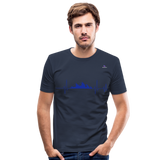 Camiseta ajustada"frequency" - navy