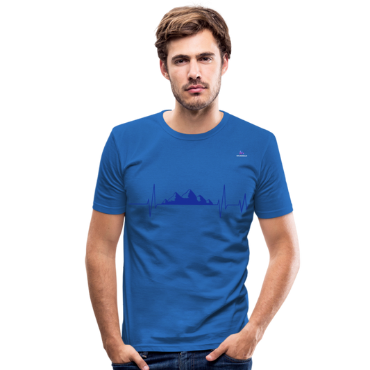 Camiseta ajustada"frequency" - royal blue