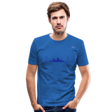 Camiseta ajustada"frequency" - royal blue