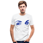 Camiseta ajustada"eyes" - white