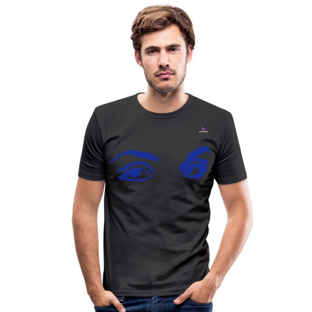 Camiseta ajustada"eyes" - black