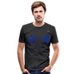 Camiseta ajustada"eyes" - black