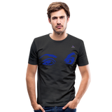 Camiseta ajustada"eyes" - black