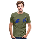 Camiseta ajustada"eyes" - khaki green