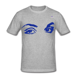 Camiseta ajustada"eyes" - heather grey