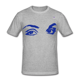 Camiseta ajustada"eyes" - heather grey