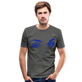 Camiseta ajustada"eyes" - graphite grey