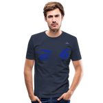 Camiseta ajustada"eyes" - navy